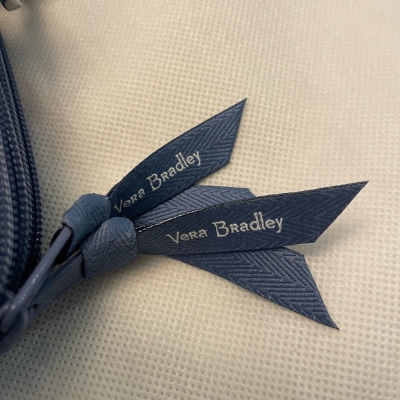 NWOT Vera Bradley RFID 3-in-1 Crossbody Bag in Microfiber Blue/Grey - Picture 5 of 11